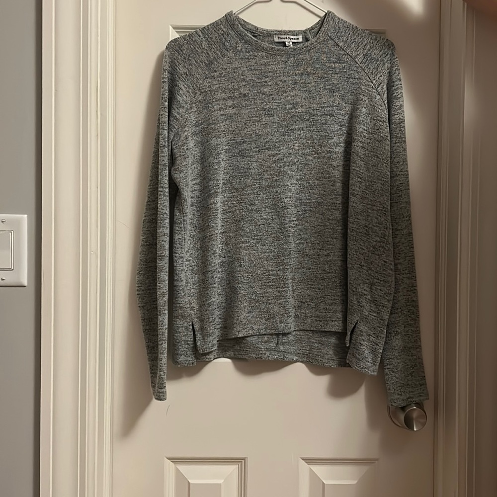 Theo and Spence Shirt, XS, Heather Grey